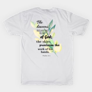 Psalm 19:1 Famous Bible Verse T-Shirt